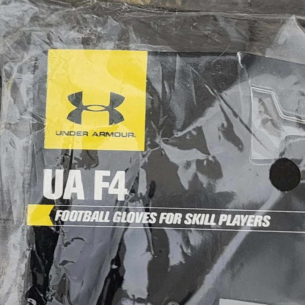 Under Armour UA F4 Sticky Football Gloves Men XL Red White Navy Army Of 11 Skill